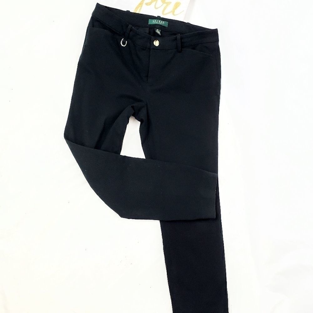 Lauren By Ralph Lauren Petite Black Pants